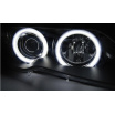 BMW E46 04.2003–06 Coupé, Cabrio, vorne klare Angel Eyes CCFL-Schwarzlichter