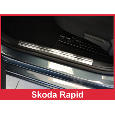 Einstiegsleisten aus Edelstahl, 2 Stück, innen Škoda Rapid 2013-16