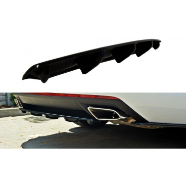 Heckstoßstangen-Zentralspoiler für Skoda Octavia RS Facelift Mk3, Maxton Design (Carbon-Look)