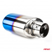 Sport-Edelstahl-Auspuffrohr Titan oval 120x68 mm