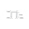 Polstertacker 11,3 mm