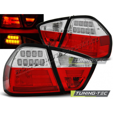 BMW E90 03.2005-08.2008 LED-Rückleuchten rot weiß BAR