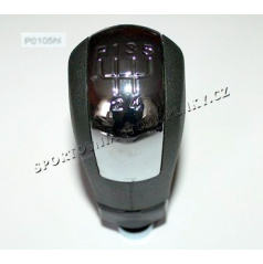 Schalthebelkopf schwarz/chrom 5-Gang. Skoda Octavia I, II, Fabia, Superb