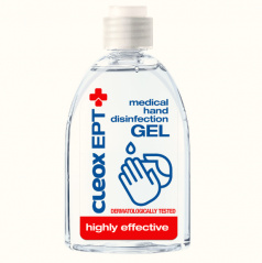 Antibakterielles Gel zur Händedesinfektion CLEOXEPT, 76 % Alkohol 300 ml