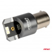LED-Glühbirnen CANBUS PRO Serie BA15S P21W 4x3030 SMD Weiß 12/24V AMIO-03583