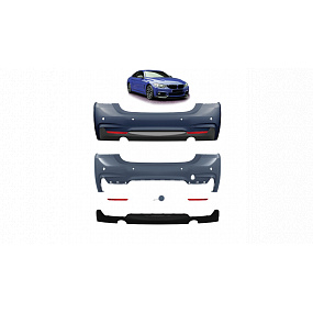 BMW 4 F32 F33 F36 Heckstoßstange mit Diffusor BMW 4 F32 F33 F36 Heckstoßstange mit Diffusor