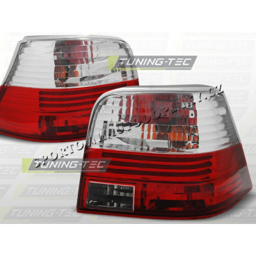 VW GOLF IV 1997-03 HECKLEUCHTEN ROT WEISS