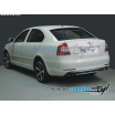 Heckstoßstangendiffusor – schwarzes Muster für Škoda Octavia II Facelift Limousine/Kombi