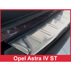 Edelstahlabdeckung - Schwellenschutz für die hintere Stoßstange Opel Astra IV J Sports Tourer 2010-12