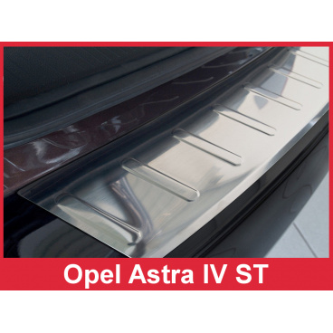 Edelstahlabdeckung - Schwellenschutz für die hintere Stoßstange Opel Astra IV J Sports Tourer 2010-12