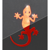Selbstklebendes Dekor GECKO rot