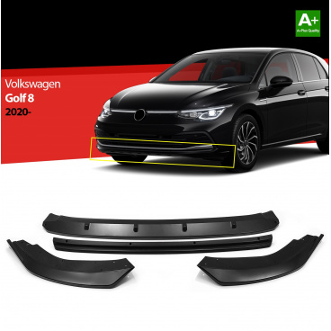 Spoiler unter der Frontstoßstange VW GOLF VIII 2020+ glänzend schwarz