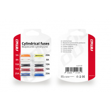 10 Stück Zylinder-Sicherungen Blisterpackung 10 Stück Zylinder-Sicherungen Blisterpackung