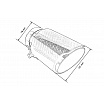 Endrohr 101mm Eingang 76mm Carbon Gloss