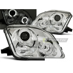 Honda Prelude 02.97-01 Angel Eyes Chrom-Frontscheinwerfer, klar