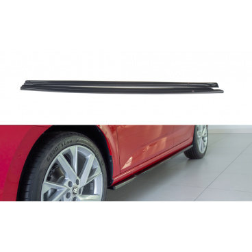 Diffusoren unter den Seitenschwellern für Škoda Scala, Maxton Design (glänzend schwarzer ABS-Kunststoff) Diffusoren unter den Seitenschwellern für Škoda Scala, Maxton Design (glänzend schwarzer ABS-Kunststoff)