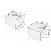 50L Kraftstofftank TurboWorks mit Sensor Schwarz