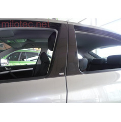 Türsäulenabdeckungen – ABS schwarz metallic Škoda Octavia II Lim., Škoda Octavia II Facelift Lim.