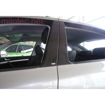 Türsäulenabdeckungen – ABS schwarz metallic Škoda Octavia II Lim., Škoda Octavia II Facelift Lim. Türsäulenabdeckungen – ABS schwarz metallic Škoda Octavia II Lim., Škoda Octavia II Facelift Lim.