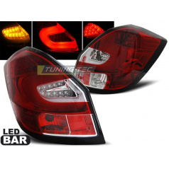 Skoda Fabia 2 2007-06.14 Rückleuchten rot weiß LED BAR