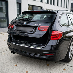 Edelstahl-Heckstoßstangenabdeckung BMW 1 E87 2004-11, BMW 3 F31 2012-19