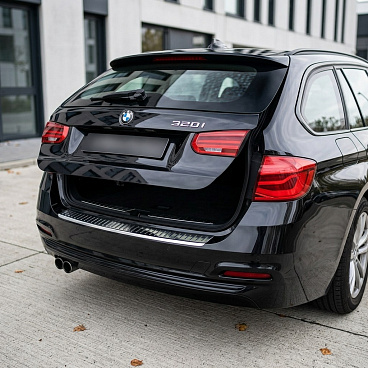 Edelstahl-Heckstoßstangenabdeckung BMW 1 E87 2004-11, BMW 3 F31 2012-19