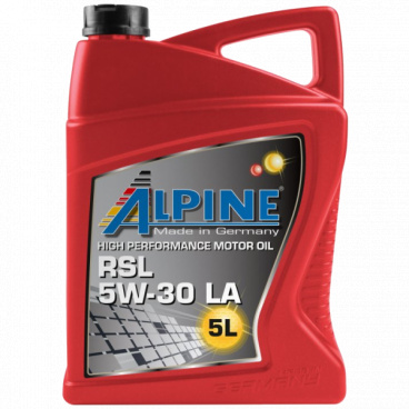 Synthetisches Motoröl Alpine RSL 5W-30 LA Synthetisches Motoröl Alpine RSL 5W-30 LA