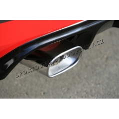 Auspuffblende – abgerundetes Oval, 150 x 85 mm, Škoda Fabia II. Limousine