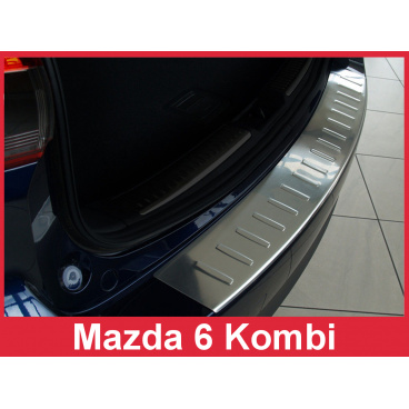 Edelstahlabdeckung zum Schutz der Schwelle der hinteren Stoßstange Mazda 6 Kombi 2012-16
