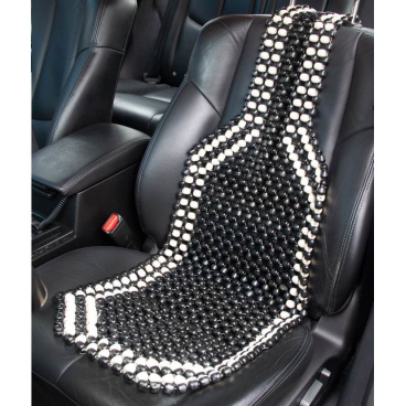 Sitzbezug 130x38 cm Kugel (Echtholz) schwarz