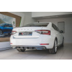 Heckstoßstangeneinsatz für Skoda Superb Mk3 FL Facelift, Maxton Design (Carbon-Look)