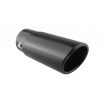 Sport-Edelstahl-Endrohr Carbonimitat oval 86x65 mm
