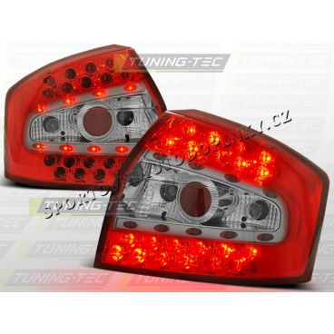 AUDI A4 (B6) SEDAN 2000–04 LED-HECKLEUCHTEN ROT WEISS AUDI A4 (B6) SEDAN 2000–04 LED-HECKLEUCHTEN ROT WEISS