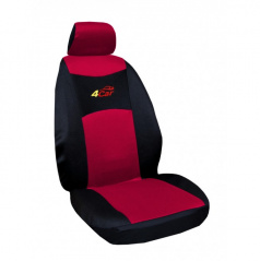 Autoabdeckungen 4Car-Skoda Octavia III-geteilter Rücksitz+Armlehne-rot