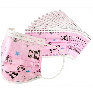 Atemschutzmasken mit 3-lagigem Schutzfilter rosa mit Motiven Atemschutzmasken mit 3-lagigem Schutzfilter rosa mit Motiven