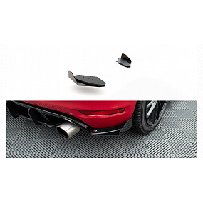 Splitter Volkswagen Golf VI GTI Tył Boczne Racing Durability Black + Gloss Flaps Splitter Volkswagen Golf VI GTI Tył Boczne Racing Durability Black + Gloss Flaps