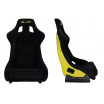 Sportstuhl SLIDE KS2 Premium Schwarzer Velours & Gelber Glitzer
