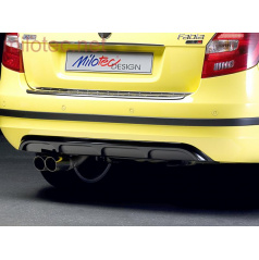 Heckstoßstangendiffusor – ABS schwarz Škoda Fabia II Kombi