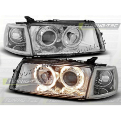 OPEL VECTRA A 1988-95 FRONTKLARLEUCHTEN ANGEL EYES CHROM