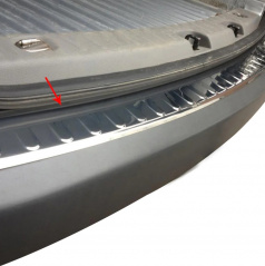 Polierte Edelstahlabdeckung der Oberkante der Heckstoßstange VW Caddy III 2003-2015