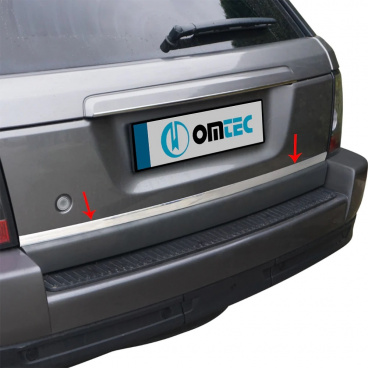 Polierte Edelstahlabdeckung der Unterkante des Kofferraums Range Rover Sport 2013-2020 Polierte Edelstahlabdeckung der Unterkante des Kofferraums Range Rover Sport 2013-2020