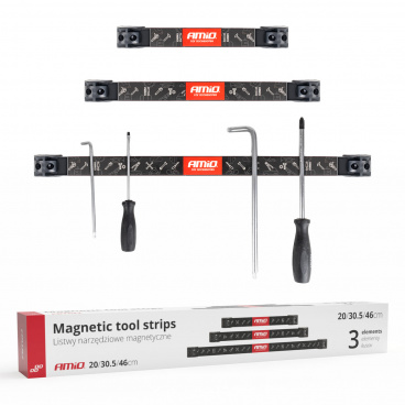 Magnetische Werkzeugleistenhalter 1x20cm 1x30,5cm 1x46cm Set AMIO-04263 Magnetische Werkzeugleistenhalter 1x20cm 1x30,5cm 1x46cm Set AMIO-04263