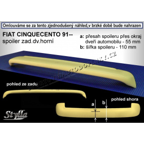 FIAT CINQUECENTO (91-98) Heckspoiler. obere Tür