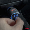 FM-Autotransmitter 2×USB-A microSD 12V 24V AMIO-04654