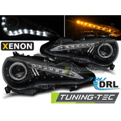 Toyota GT86 2012- klare Frontleuchten schwarz TRU DRL