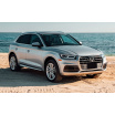 Edelstahlabdeckung - schwarzer Schwellenschutz der Heckstoßstange Audi Q5 II 2016+