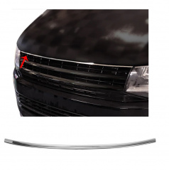 Edelstahl-Oberstege des Frontgrills Omtec VW T6 2015-19 ohne Logo