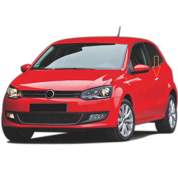 Griffabdeckungen aus Edelstahl für VW Polo 2 Türen. 2009-17 2 ks