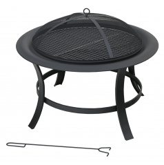 TAAL Kamin mit Grillrost und Deckel