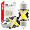 LED-Glühbirnen CANBUS 12SMD Festoon C5W 2016 31mm Weiß 12/24V AMiO-04235
